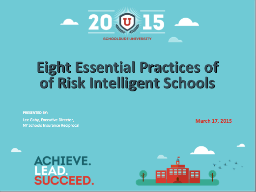 8 Essential Pracices of Risk Intelligent Schools